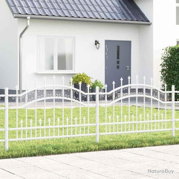 Cl�ture de jardin Kampen Blanc 240 x 118 cm