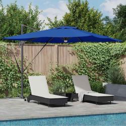 Parasol Roma Bleu 286 x 284 x 270 cm Aluminium et polyester