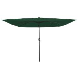 Parasol de jardin Vert 295 x 295 x 245 cm Polyester et Acier