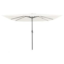 Parasol de jardin Sable 295 x 295 x 245 cm Polyester et Acier