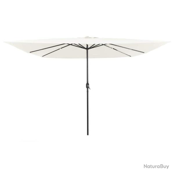 Parasol de jardin Sable 295 x 295 x 245 cm Polyester et Acier