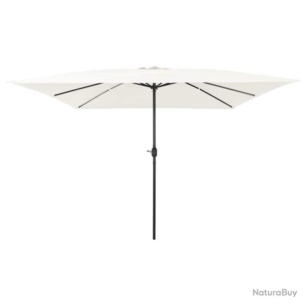 Parasol de jardin Sable 295 x 295 x 245 cm Polyester et Acier