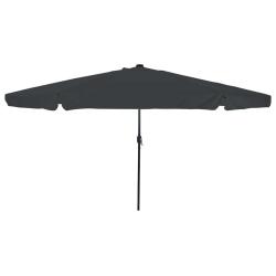Parasol de jardin Anthracite 395 x 395 x 245 cm Polyester
