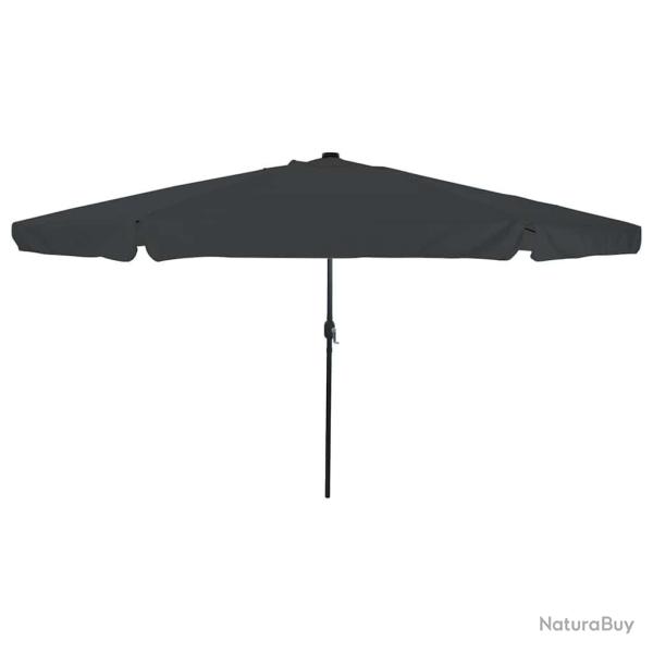 Parasol de jardin Anthracite 395 x 395 x 245 cm Polyester