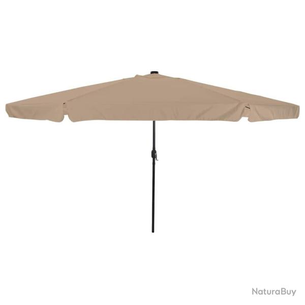 Parasol de jardin Taupe 395 x 395 x 245 cm Polyester