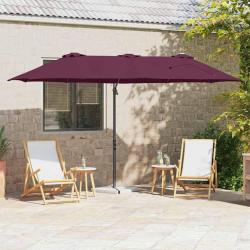 Parasol Bordeaux 372 x 198 x 243 cm Polyester et Aluminium
