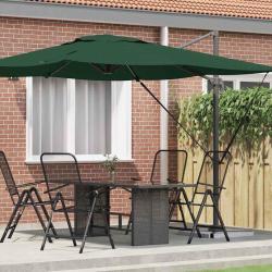 Parasol Roma Vert 286 x 284 x 265 cm Aluminium et polyester