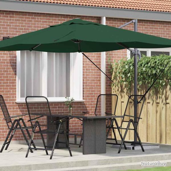 Parasol Vert 351 x 250 x 260 cm Polyester et Aluminium