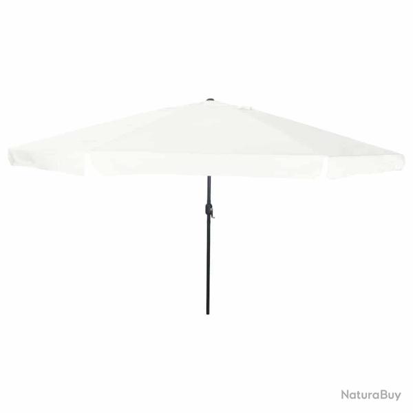 Parasol de jardin Sable 394 x 394 x 248 cm Polyester et Acier