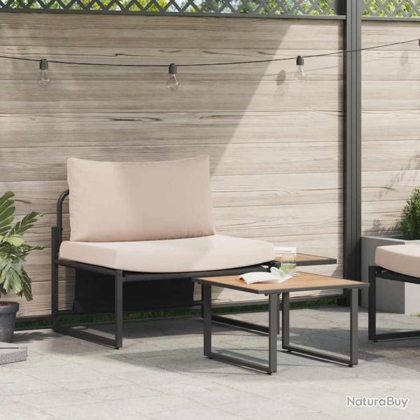 Ensemble de canap� de jardin 2 pcs Taupe Acier