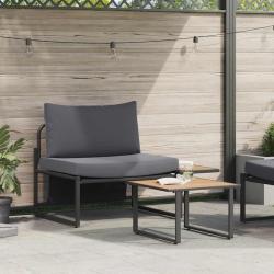 Ensemble de canap&eacute; de jardin 2 pcs Anthracite Acier