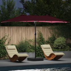 Parasol de jardin Bordeaux 385 x 209 x 244 cm Polyester