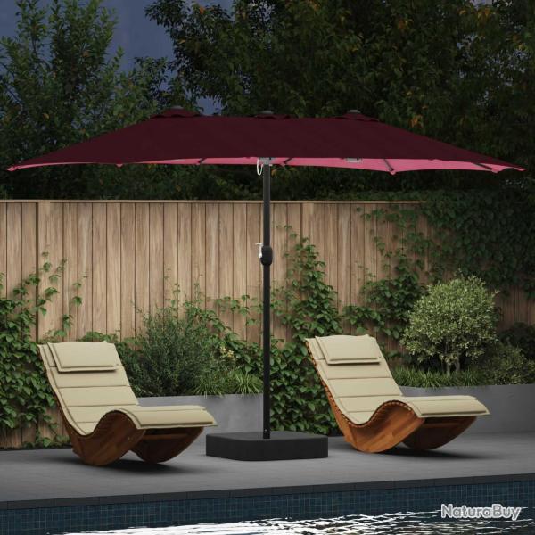 Parasol de jardin Bordeaux 385 x 209 x 244 cm Polyester