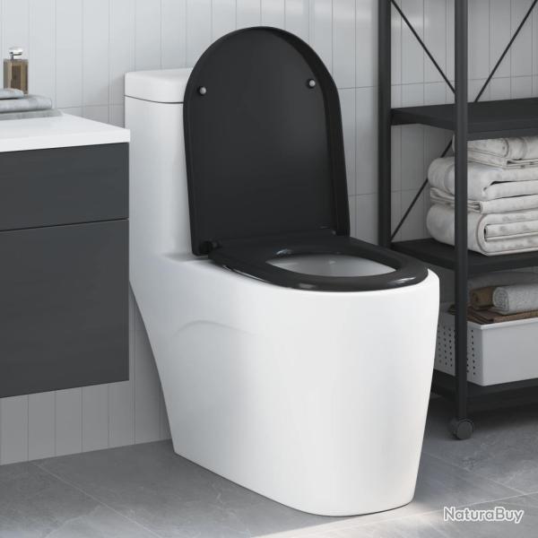 Si�ge de toilette Noir 49 x 36 x 4 cm Duroplast