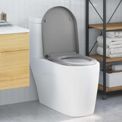 Si&egrave;ge de toilette Gris 49 x 36 x 4 cm Duroplast