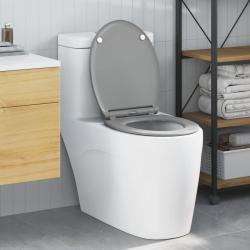 Si&egrave;ge de toilette Gris 47 x 37,5 x 3,8 cm Duroplast