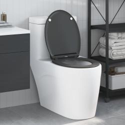 Si&egrave;ge de toilette Anthracite 47 x 37,5 x 3,8 cm Duroplast