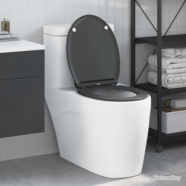 Si�ge de toilette Anthracite 47 x 37,5 x 3,8 cm Duroplast