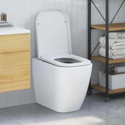 Si&egrave;ge de toilette Blanc 47,5 x 35 x 3,6 cm Duroplast