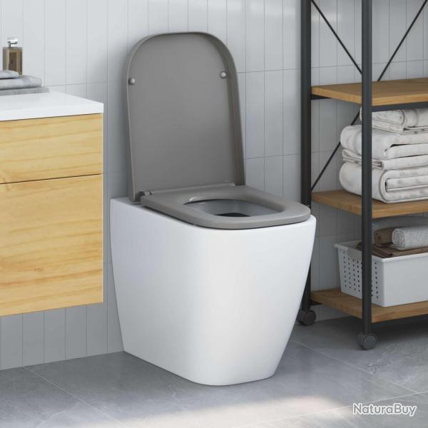 Si�ge de toilette Gris 47,5 x 35 x 3,6 cm Duroplast