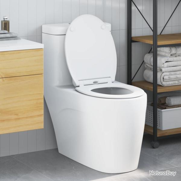 Si�ge de toilette Blanc 47 x 37,5 x 3,8 cm Duroplast