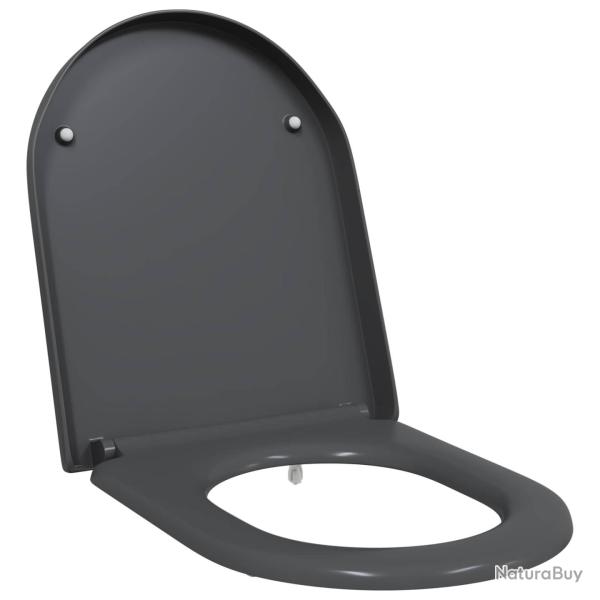 Si�ge de toilette Anthracite 49 x 36 x 4 cm Duroplast