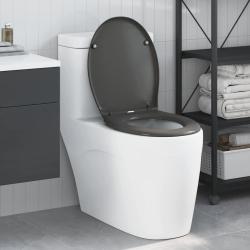 Si&egrave;ge de toilette Anthracite 47 x 37 x 4 cm Duroplast
