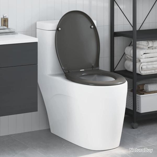 Si�ge de toilette Anthracite 47 x 37 x 4 cm Duroplast
