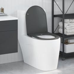 Si&egrave;ge de toilette Anthracite 47 x 36 x 3,4 cm Duroplast