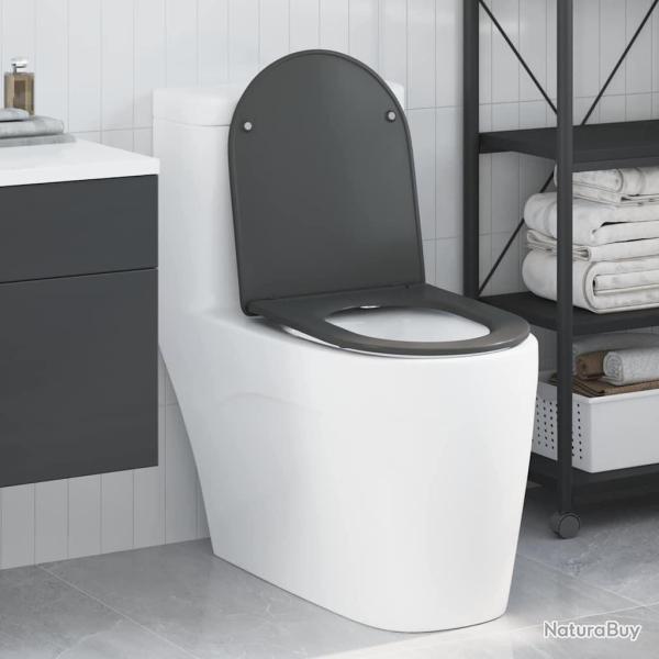 Si�ge de toilette Anthracite 47 x 36 x 3,4 cm Duroplast