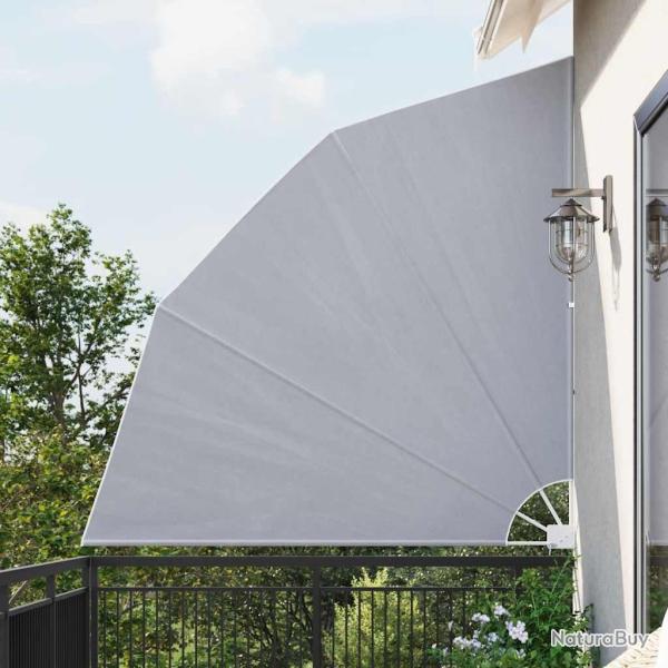 Auvent lat�ral pliable de balcon Gris 210 x 210 cm