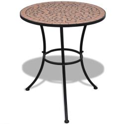 Table de bistro Terre cuite 60 cm Mosa&iuml;que