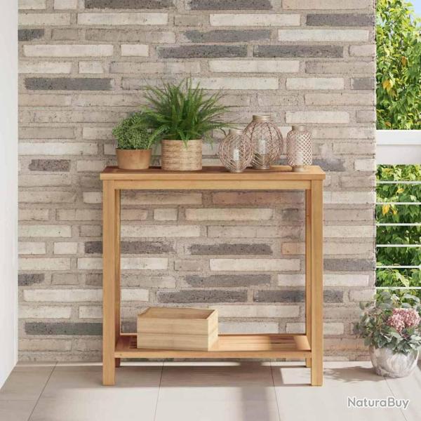 Table console Marron 80 x 35 x 75 cm Bois de teck massif