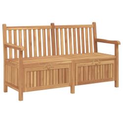 Banc de jardin avec porte 150 x 60 x 90 cm Bois de teck massif