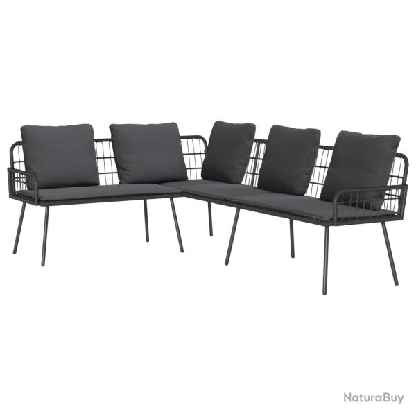 Canap� avec coussin Anthracite 173 x 231 x 90 cm Acier