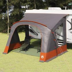Tente de Caravan 5-Personnes Gris et orange 410 x 275 x 245 cm