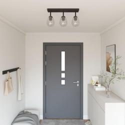 Spot de plafond Noir 54 x 13 x 26 cm Verre et m&eacute;tal