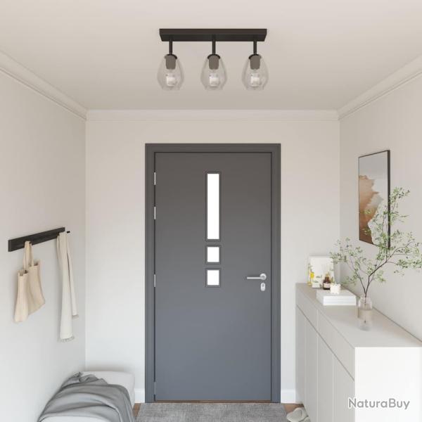 Spot de plafond Noir 54 x 13 x 26 cm Verre et m�tal