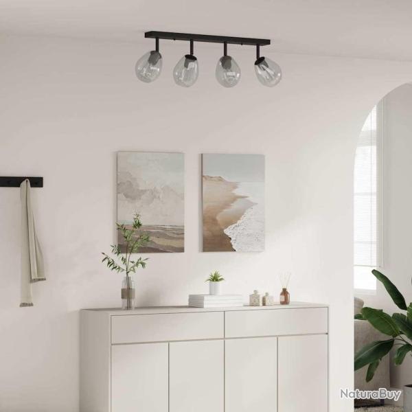 Spot de plafond Noir 73,5 x 13 x 26 cm Verre et m�tal