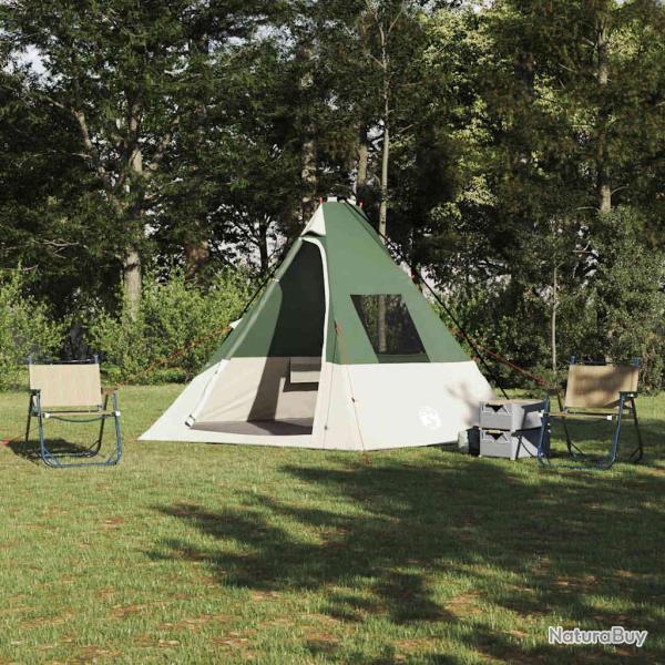 Tente Tipi avec toit Vert 383 x 338 x 217 cm taffetas