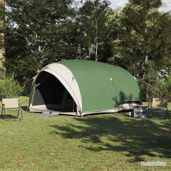 Tente Tunnel avec toit Vert 410 x 285 x 198 cm taffetas