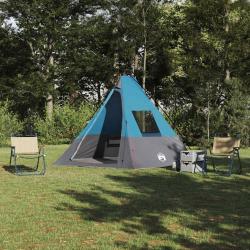 Tente Tipi avec toit Bleu 383 x 338 x 217 cm taffetas