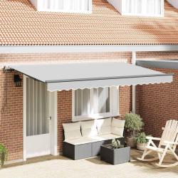 Cadre d'auvent Anthracite 4 x 2 m M&eacute;tal