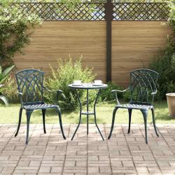 Chaise de jardin 2 pcs Vert 53 x 51 x 88,5cm Aluminium