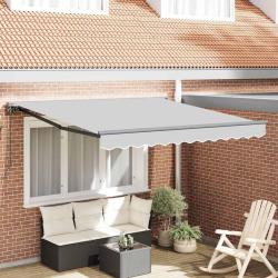 Cadre d'auvent R&eacute;glable Anthracite 3,5 x 2,5 m Acier