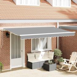 Cadre d'auvent Blanc 4 x 2 m M&eacute;tal