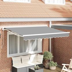 Cadre d'auvent R&eacute;glable Blanc 3 x 2 m Acier