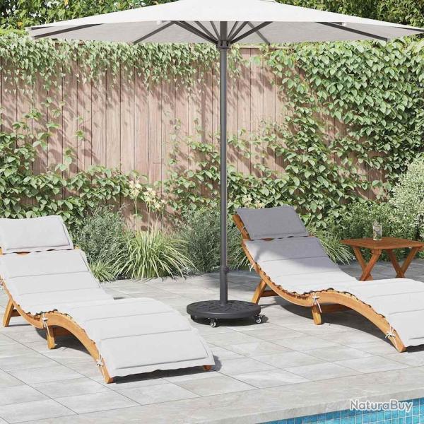 Pied de parasol Art d�co Noir � 45 x 39,5 cm Fer