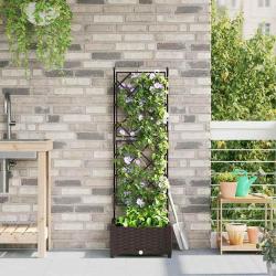 Cache-pot de jardin Marron 40 x 40 x 125,5 cm Plastique