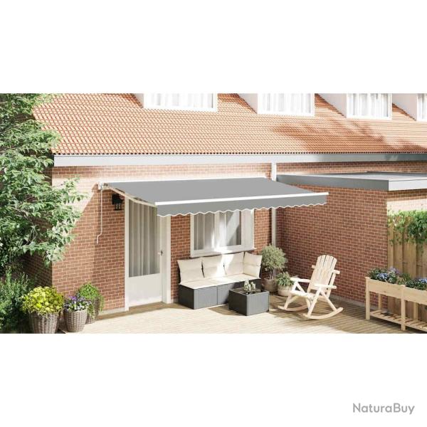 Cadre d'auvent R�glable Blanc 4 x 2 m Acier